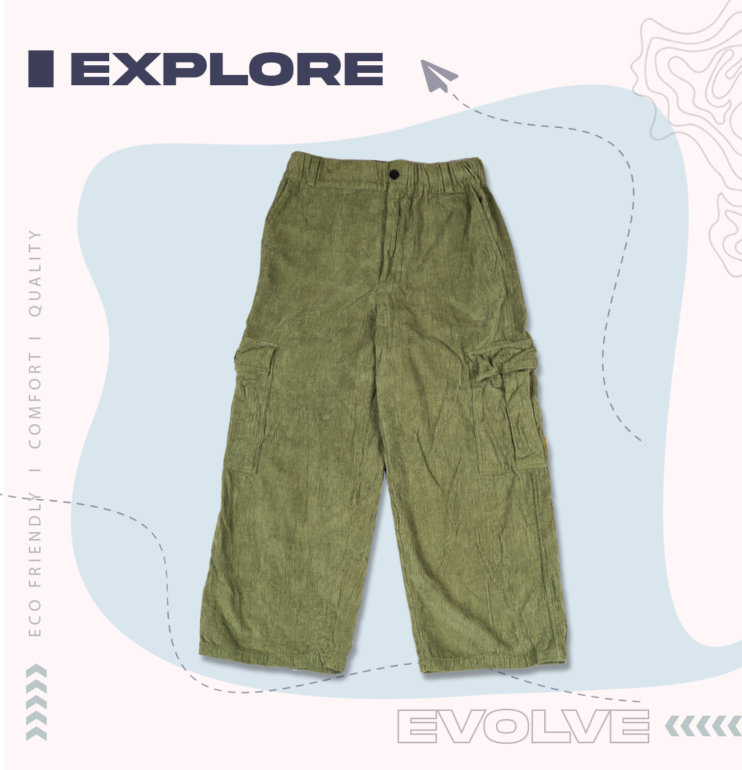 Corduroy Oversized Cargo Pant
