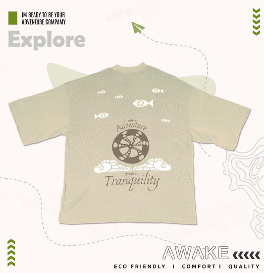 Oversized tshirt - Adventure Meets Tranquility