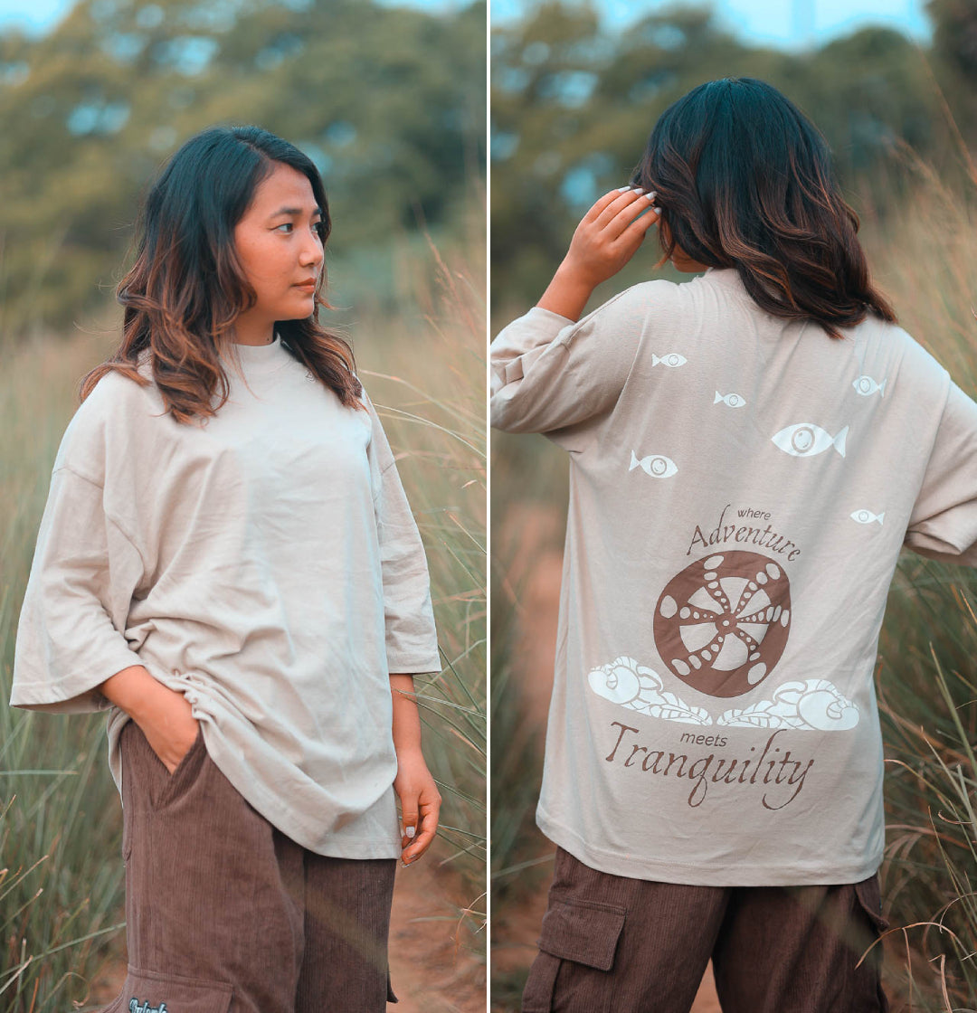 Oversized tshirt - Adventure Meets Tranquility