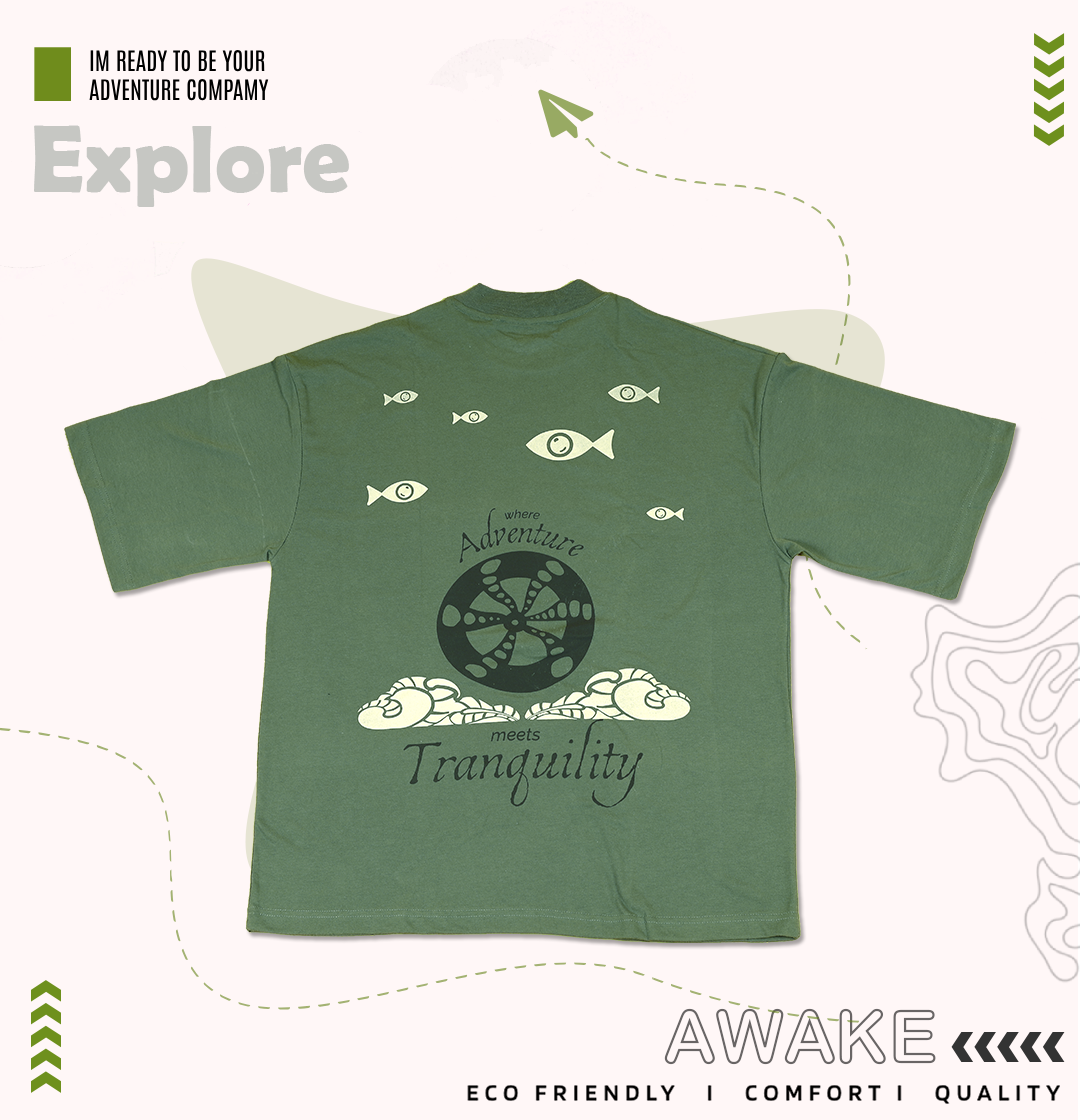 Oversized tshirt - Adventure Meets Tranquility