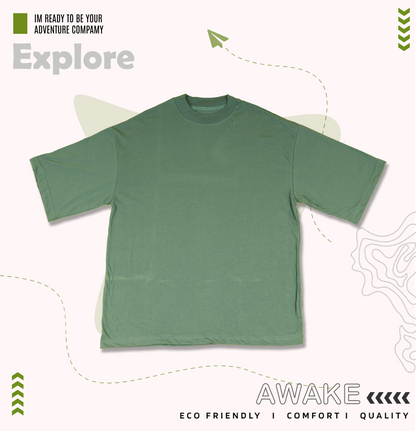 Oversized tshirt - Adventure Meets Tranquility