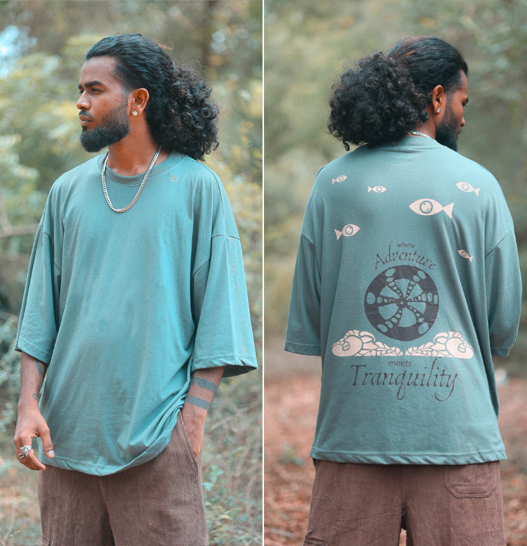 Oversized tshirt - Adventure Meets Tranquility