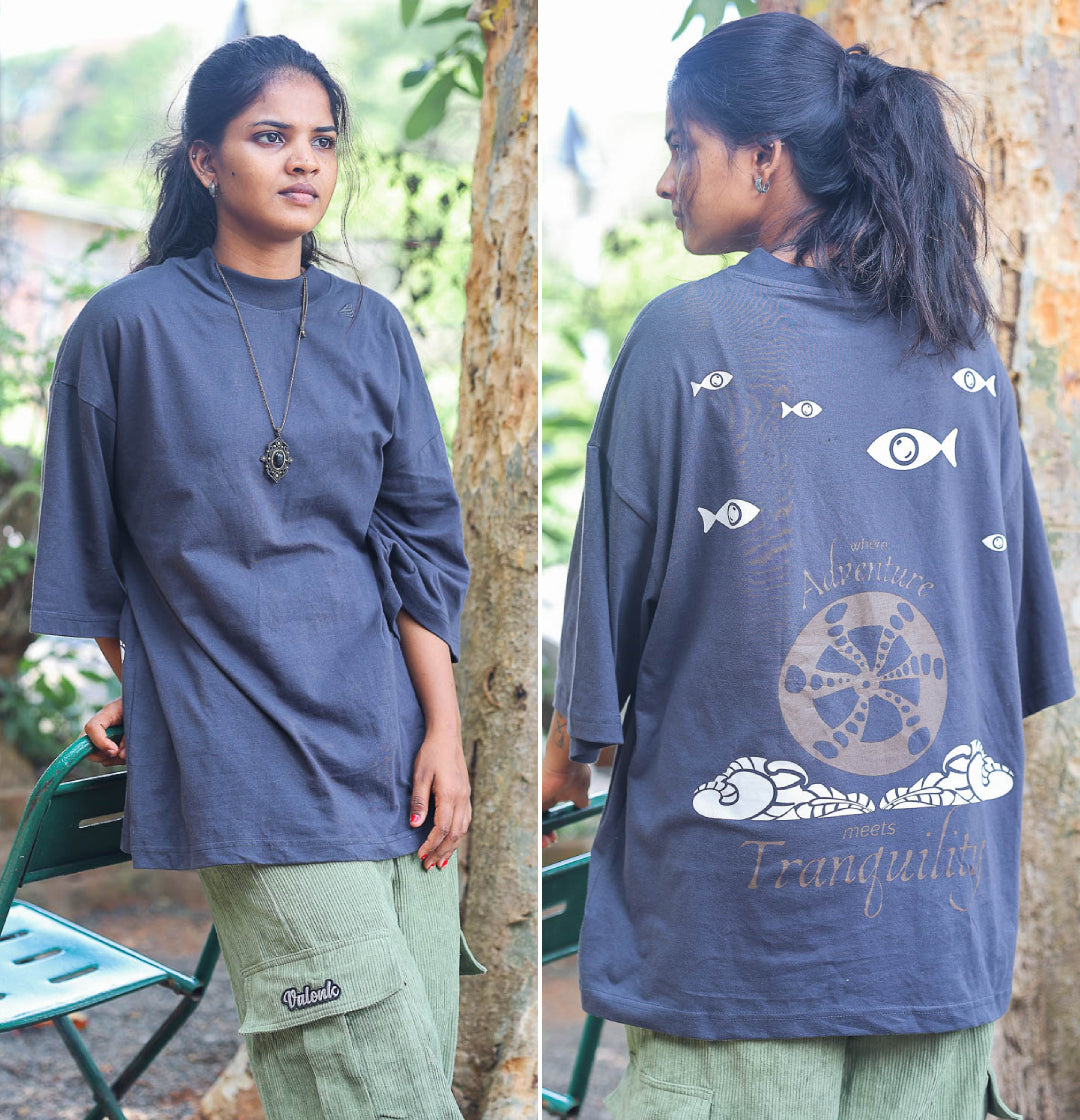 Oversized tshirt - Adventure Meets Tranquility