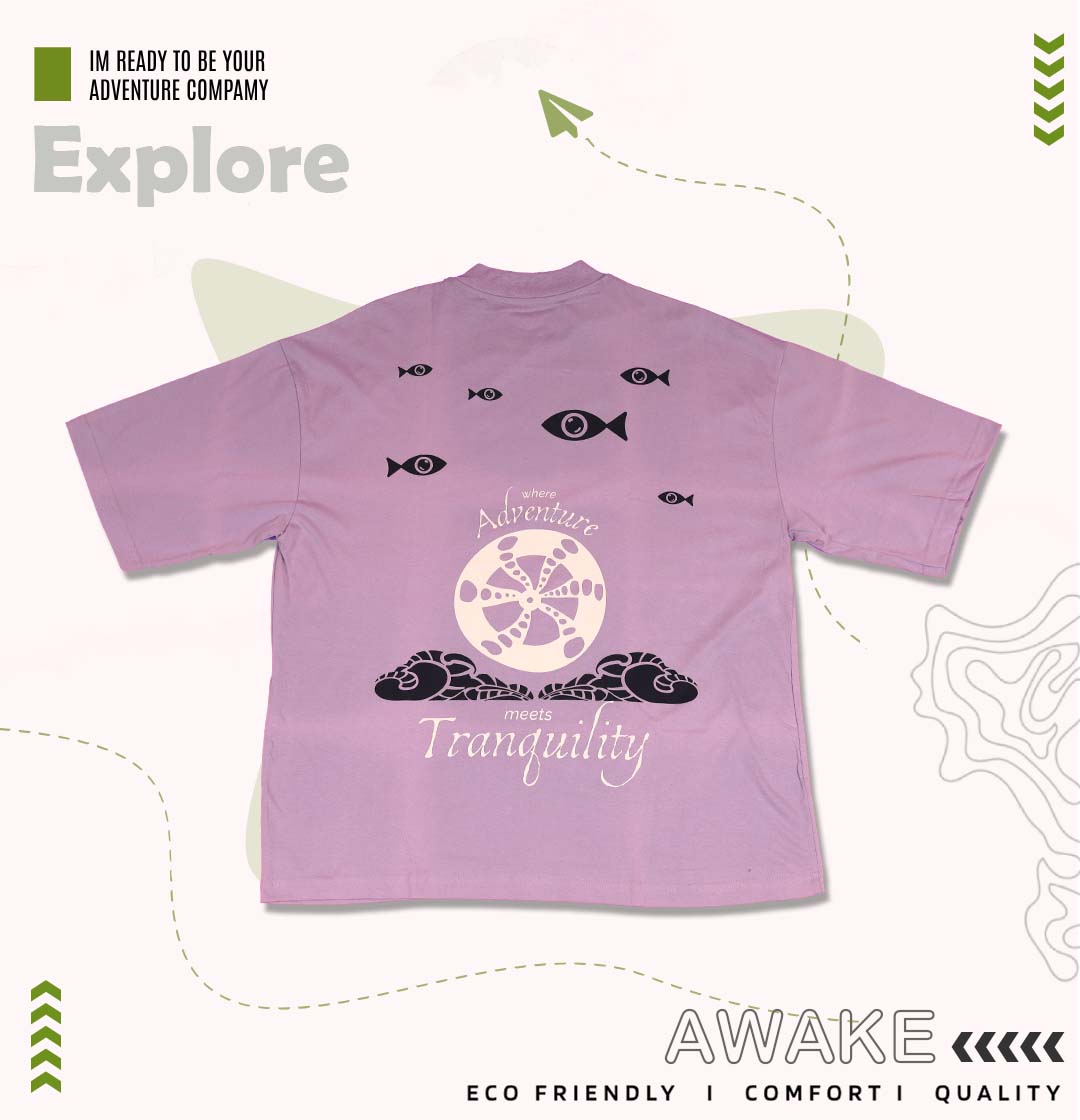Oversized tshirt - Adventure Meets Tranquility