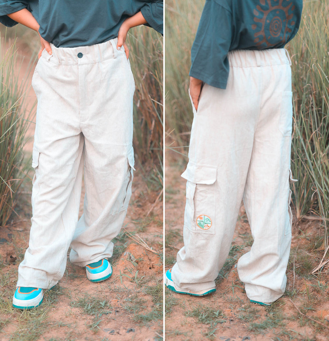 Corduroy Oversized Cargo Pant