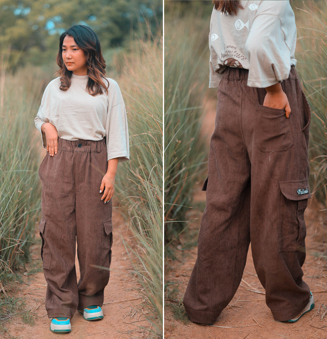 Corduroy Oversized Cargo Pant