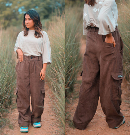 Corduroy Oversized Cargo Pant