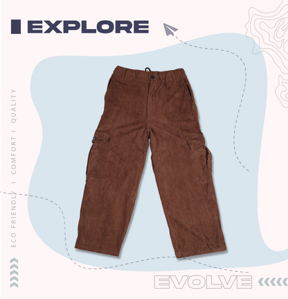 Corduroy Oversized Cargo Pant