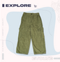 Corduroy Oversized Cargo Pant