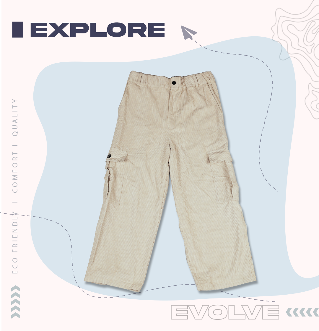 Corduroy Oversized Cargo Pant