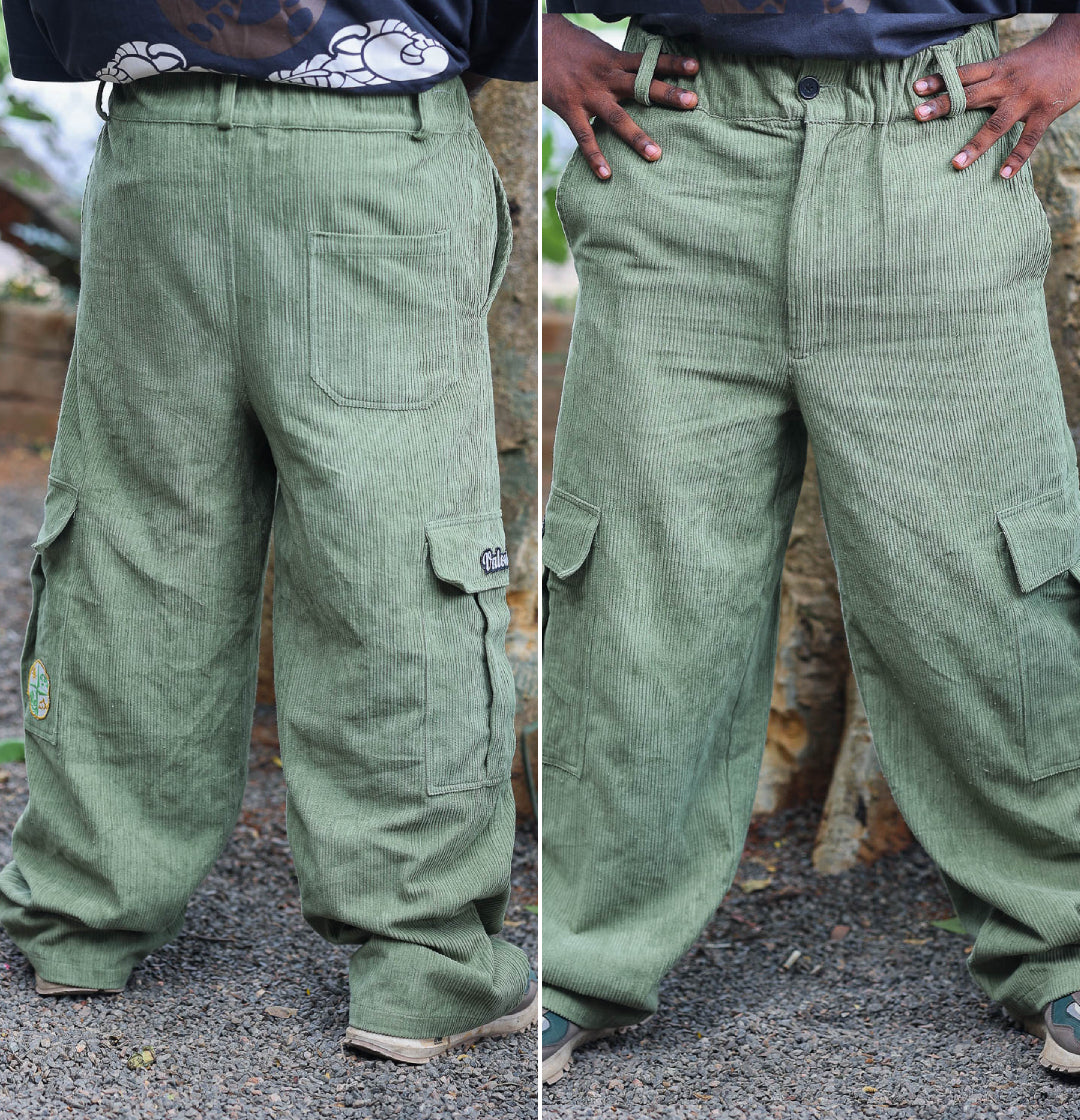 Corduroy Oversized Cargo Pant