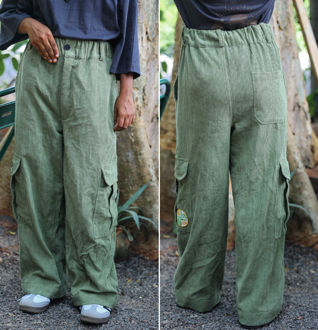 Corduroy Oversized Cargo Pant