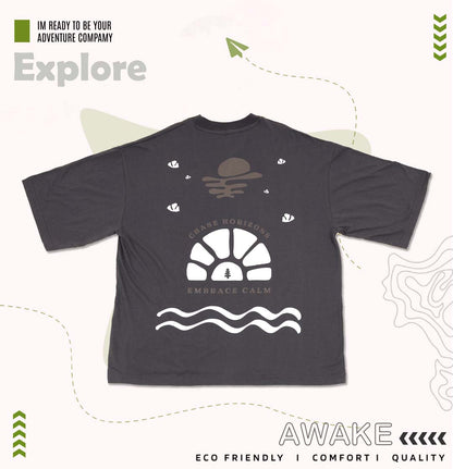 Oversized tshirt - Chase Horizons, Embrace calm