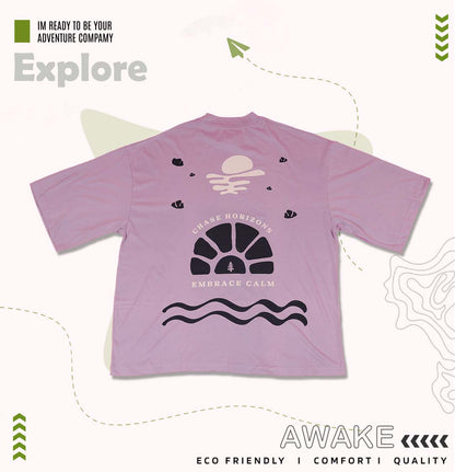Oversized tshirt - Chase Horizons, Embrace calm