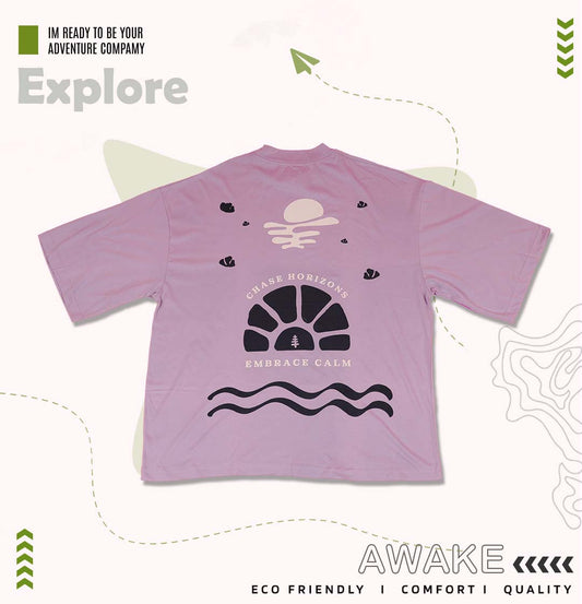 Oversized tshirt - Chase Horizons, Embrace calm