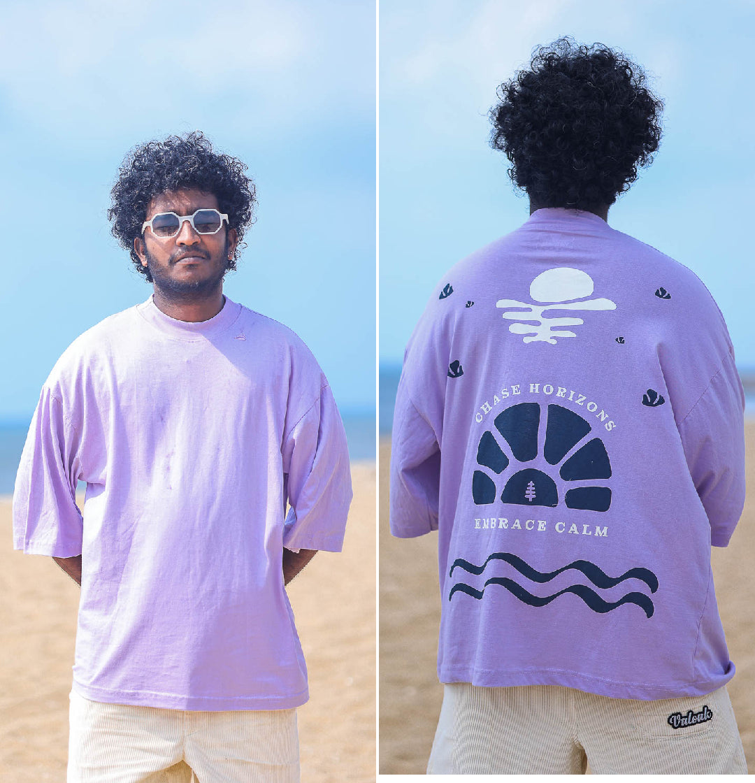 Oversized tshirt - Chase Horizons, Embrace calm