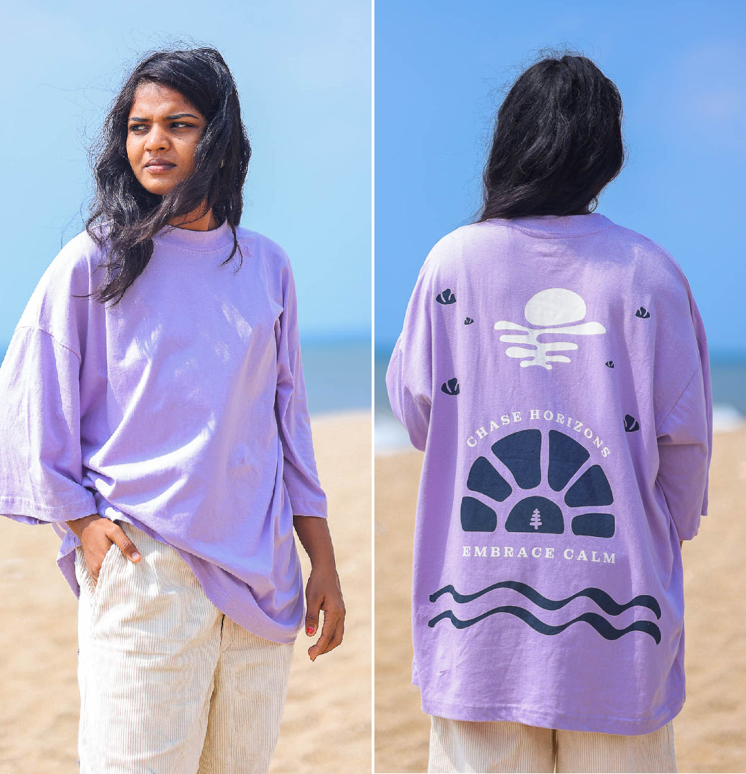 Oversized tshirt - Chase Horizons, Embrace calm