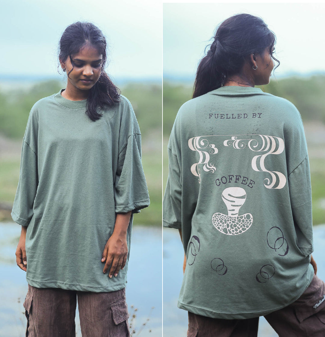 Oversized tshirt - Fueled by Coffee