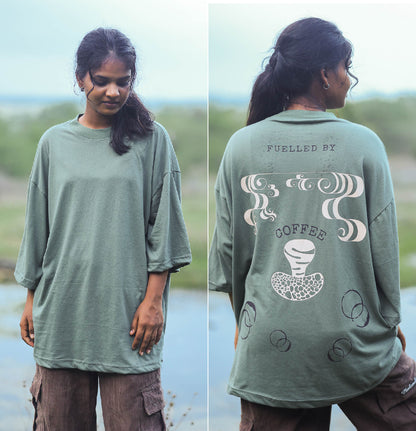 Oversized tshirt - Fueled by Coffee