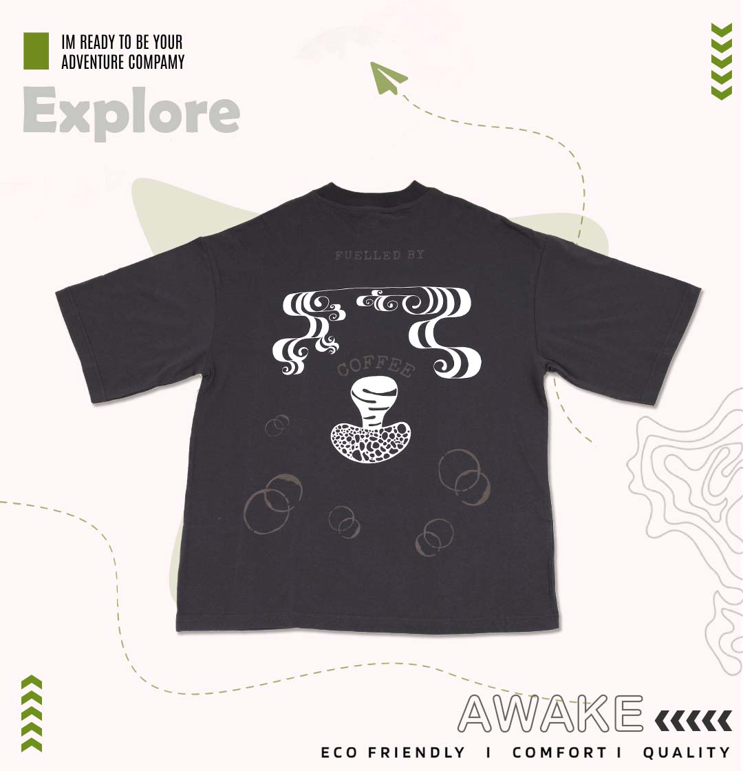 Oversized tshirt - Fueled by Coffee