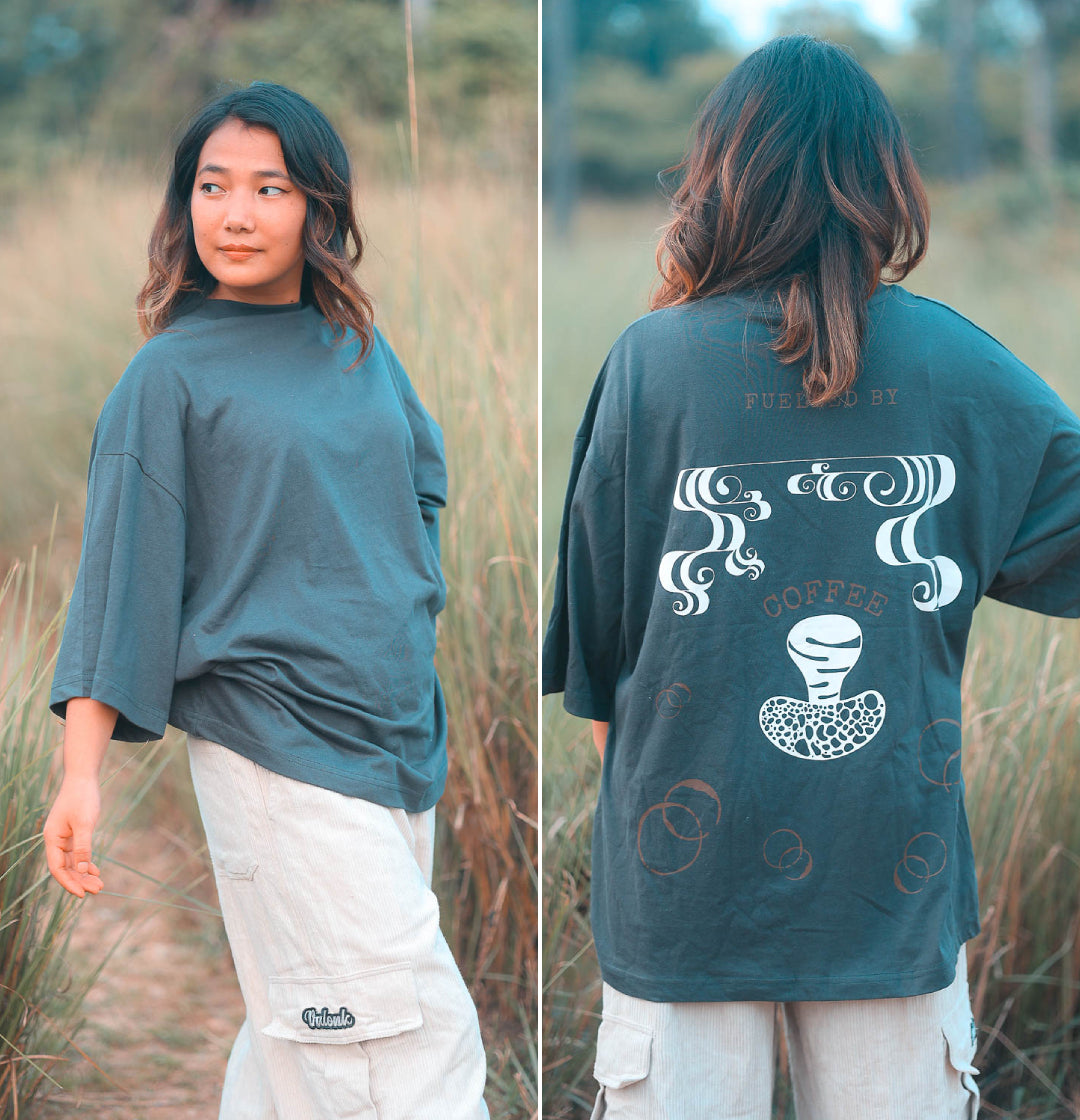 Oversized tshirt - Fueled by Coffee