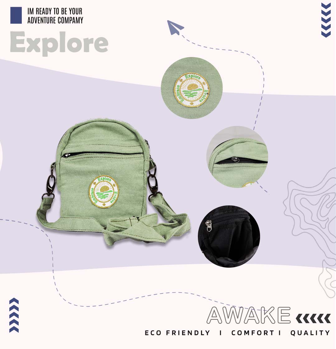 Mini Sling Bag – Explore, Embrace, Evolve