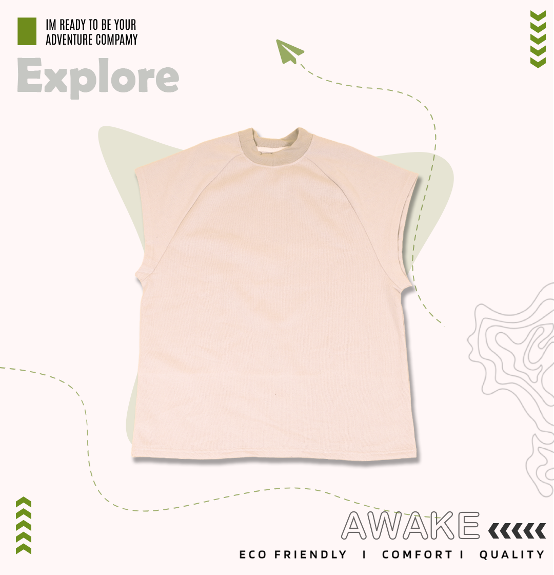 Raglan Sleeveless tshirt - Casual & Bold