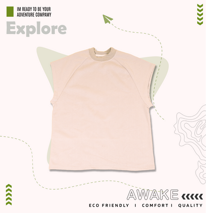Raglan Sleeveless tshirt - Casual & Bold