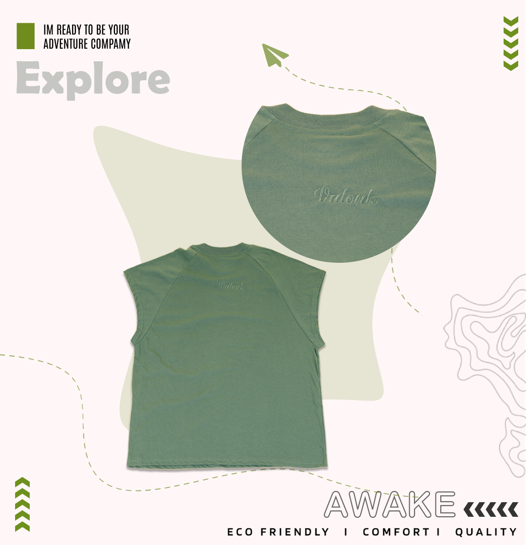 Raglan Sleeveless tshirt - Effortless Cool