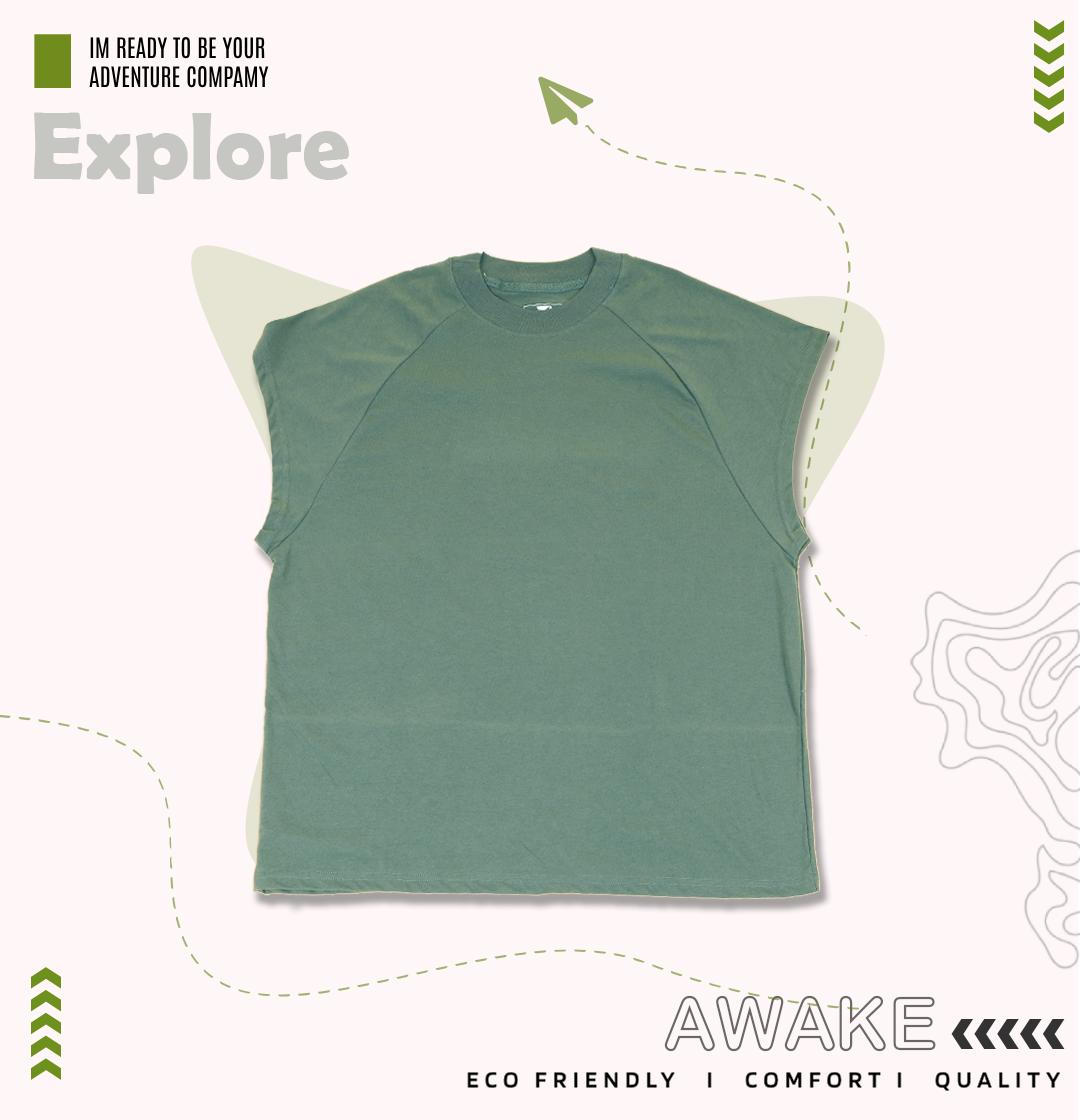 Raglan Sleeveless tshirt - Effortless Cool