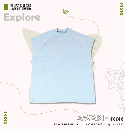 Raglan Sleeveless tshirt - Casual & Bold
